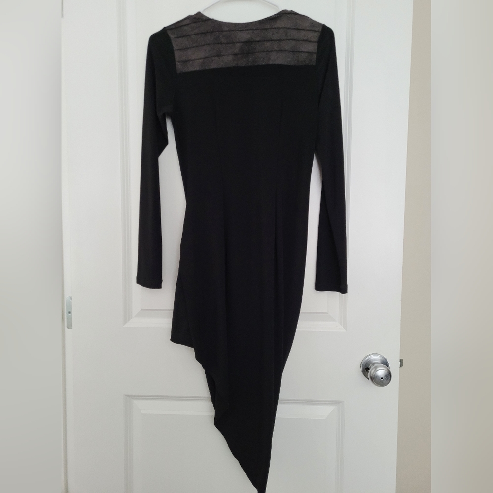 Asymmetrical Black Dress by Artex size small - Picture 2 of 7